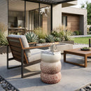 Modern European furniture - Layered Glazed Ceramic Garden Stool - www.oroatrade.com