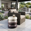 Modern European furniture - Crackle Glazed Ceramic Garden Stool - www.oroatrade.com