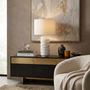 Contract furniture - White Accent Table Lamp - www.oroatrade.com