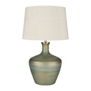 Hospitality furniture - Antique Green Glass Table Lamp - www.oroatrade.com