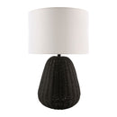 Hospitality furniture - Hand-painted Rattan Linen Table Lamp - www.oroatrade.com