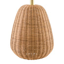 Hospitality furniture - Hand-painted Rattan Linen Table Lamp - www.oroatrade.com