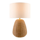 Hospitality furniture - Hand-painted Rattan Linen Table Lamp - www.oroatrade.com