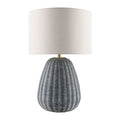 Hospitality furniture - Hand-painted Rattan Linen Table Lamp - www.oroatrade.com