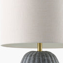 Hospitality furniture - Hand-painted Rattan Linen Table Lamp - www.oroatrade.com