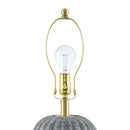 Hospitality furniture - Hand-painted Rattan Linen Table Lamp - www.oroatrade.com