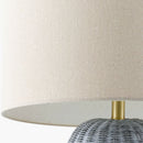 Hospitality furniture - Hand-painted Rattan Linen Table Lamp - www.oroatrade.com