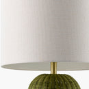 Hospitality furniture - Hand-painted Rattan Linen Table Lamp - www.oroatrade.com