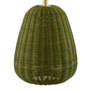 Hospitality furniture - Hand-painted Rattan Linen Table Lamp - www.oroatrade.com