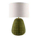 Hospitality furniture - Hand-painted Rattan Linen Table Lamp - www.oroatrade.com