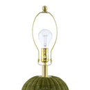 Hospitality furniture - Hand-painted Rattan Linen Table Lamp - www.oroatrade.com