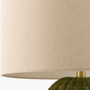 Hospitality furniture - Hand-painted Rattan Linen Table Lamp - www.oroatrade.com