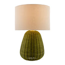 Hospitality furniture - Hand-painted Rattan Linen Table Lamp - www.oroatrade.com