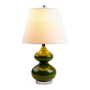 Contract furniture - Green Glass Accent Table Lamp - www.oroatrade.com