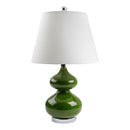 Contract furniture - Green Glass Accent Table Lamp - www.oroatrade.com