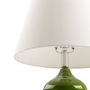 Contract furniture - Green Glass Accent Table Lamp - www.oroatrade.com