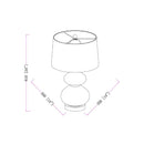 Contract furniture - Green Glass Accent Table Lamp - www.oroatrade.com