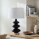 Hospitality furniture - Dark Blue Glass Table Lamp - www.oroatrade.com