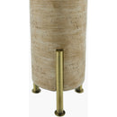Modern European furniture - Beige Cement Linen Table Lamp - www.oroatrade.com