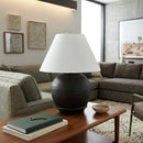 Contract furniture - Dark Gray Ceramic Table Lamp - www.oroatrade.com