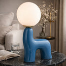 Modern European furniture - White Glass Sculptural Table Lamp - www.oroatrade.com