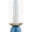 Modern European furniture - White Glass Sculptural Table Lamp - www.oroatrade.com