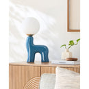 Modern European furniture - White Glass Sculptural Table Lamp - www.oroatrade.com