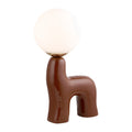 Modern European furniture - White Glass Sculptural Table Lamp - www.oroatrade.com