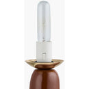 Modern European furniture - White Glass Sculptural Table Lamp - www.oroatrade.com