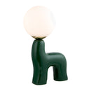 Modern European furniture - White Glass Sculptural Table Lamp - www.oroatrade.com