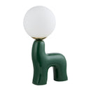Modern European furniture - White Glass Sculptural Table Lamp - www.oroatrade.com