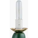 Modern European furniture - White Glass Sculptural Table Lamp - www.oroatrade.com