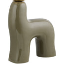 Modern European furniture - White Glass Sculptural Table Lamp - www.oroatrade.com
