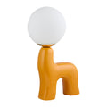 Modern European furniture - White Glass Sculptural Table Lamp - www.oroatrade.com