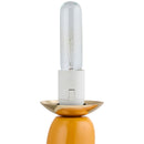 Modern European furniture - White Glass Sculptural Table Lamp - www.oroatrade.com