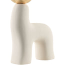 Modern European furniture - White Glass Sculptural Table Lamp - www.oroatrade.com