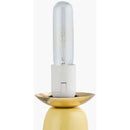 Modern European furniture - White Glass Sculptural Table Lamp - www.oroatrade.com