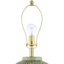 Hospitality furniture - Striped Ceramic Accent Table Lamp - www.oroatrade.com
