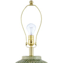 Hospitality furniture - Striped Ceramic Accent Table Lamp - www.oroatrade.com
