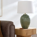 Hospitality furniture - Striped Ceramic Accent Table Lamp - www.oroatrade.com