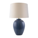 Hospitality furniture - Striped Ceramic Accent Table Lamp - www.oroatrade.com