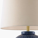 Hospitality furniture - Striped Ceramic Accent Table Lamp - www.oroatrade.com