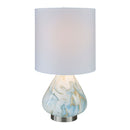Hospitality furniture - Blue Swirl Ceramic Table Lamp - www.oroatrade.com