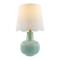Modern European furniture - Scalloped White Linen Table Lamp - www.oroatrade.com