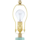 Modern European furniture - Scalloped White Linen Table Lamp - www.oroatrade.com