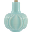 Modern European furniture - Scalloped White Linen Table Lamp - www.oroatrade.com