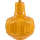 Modern European furniture - Scalloped White Linen Table Lamp - www.oroatrade.com