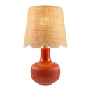Modern European furniture - Scalloped Beige Jute Table Lamp - www.oroatrade.com