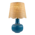 Modern European furniture - Scalloped Beige Jute Table Lamp - www.oroatrade.com