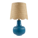 Modern European furniture - Scalloped Beige Jute Table Lamp - www.oroatrade.com